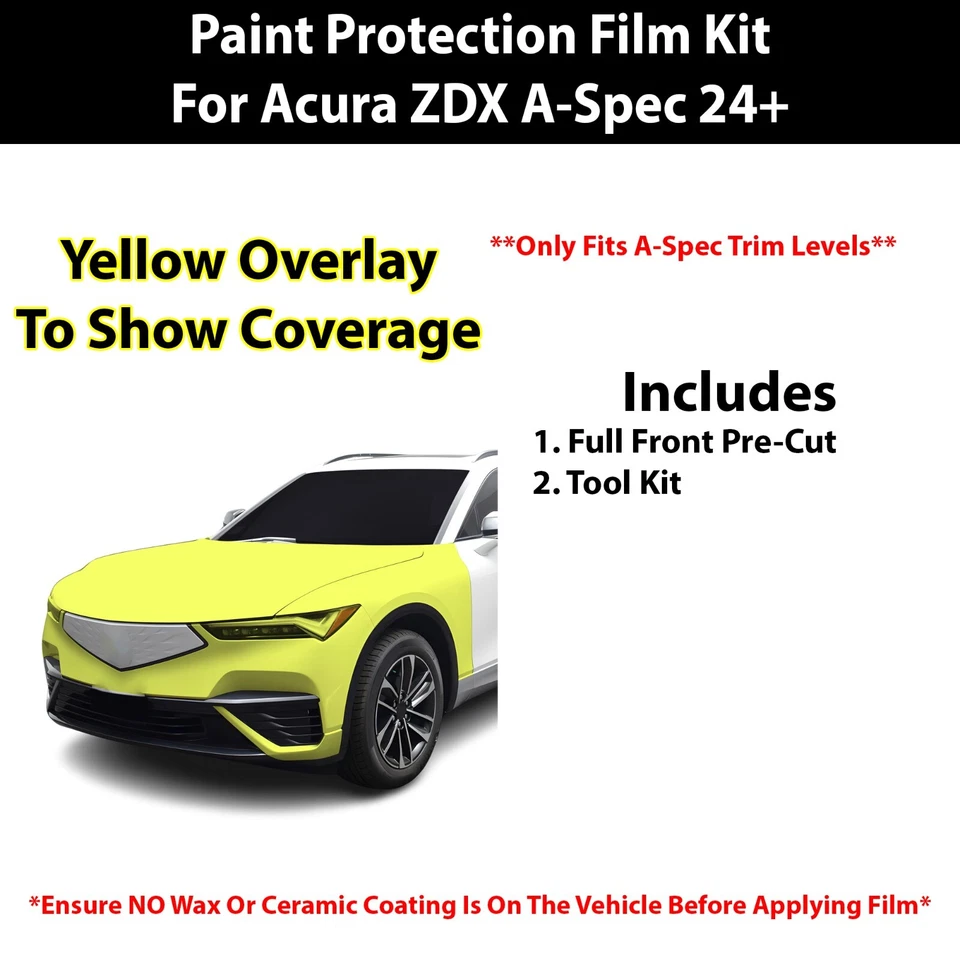 Pre Cut Paint Protection Film Clear Bra PPF Kit for Acura ZDX A Spec 2024+ — 第 2/4 张图片