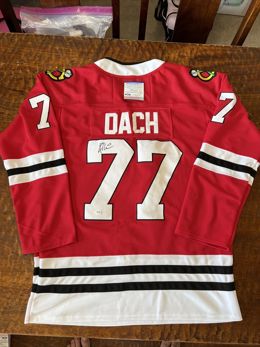 Kirby Dach Signed Chicago Blackhawks Jersey Psa/Dna Coa