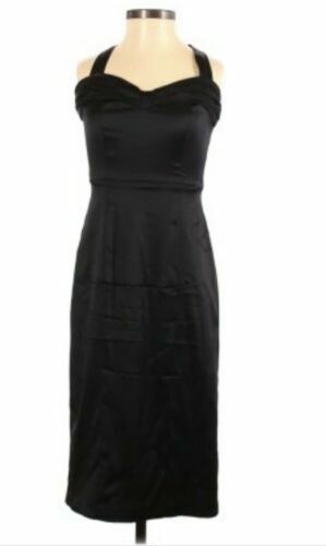 princess polly baby blue dress Betsey Johnson Stretch Mini Dress In Raven Black main image 1
