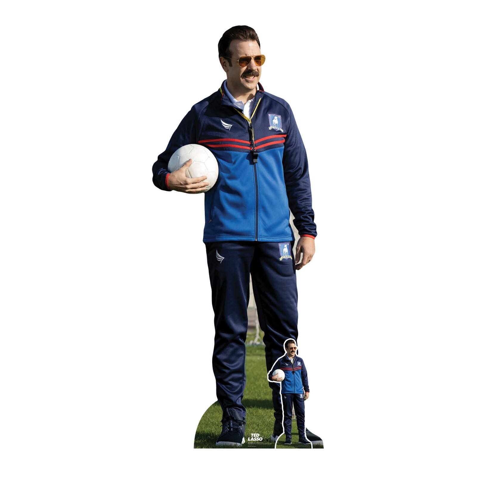 Ted Lasso Football Lifesize Cardboard Cutout Jason Sudeikis Official Standee