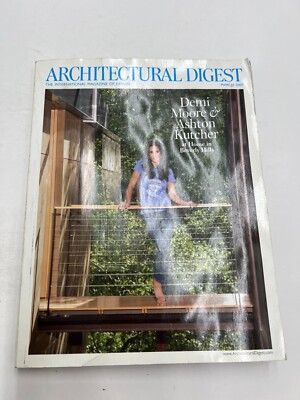 Architectural Digest Magazine March 2007 Issue Demi Moore & Ashton Kutcher