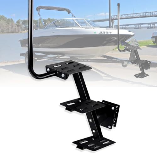 Heavy Duty Boat Trailer Steps,3 Steps Boat Trailer Ladder with Handle Non-Slip - Bild 4 von 8
