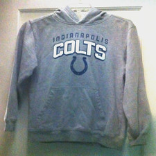 Indianapolis Colts Hooded Sweatshirt Youth M 10-12 