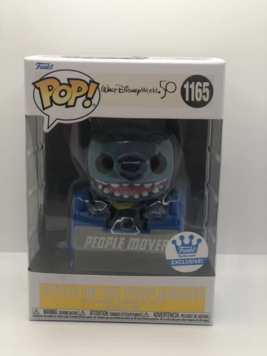Funko POP! Walt Disney World 50th #1165 Stitch on the Peoplemover EXCLUSIVE
