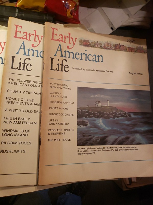 EARLY AMERICAN LIFE MAGAZINE LOT OF 4 1970S  HISTORICAL BX716