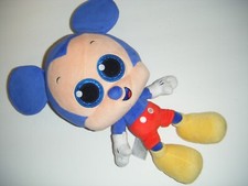 Disney MICKEY MOUSE Big Head Sparkle Glitter Eyes 12" Stuffed Plush Toy