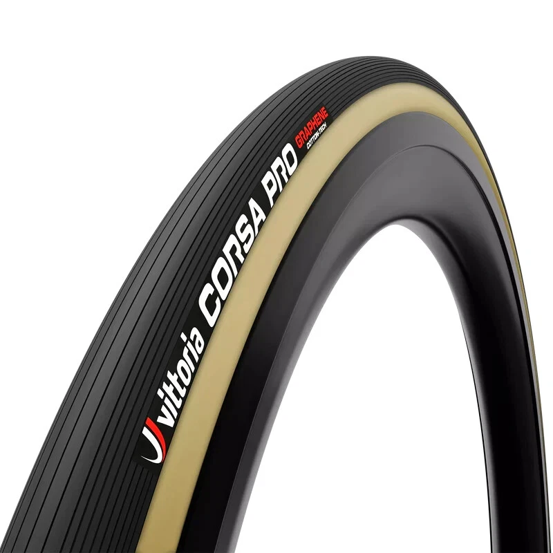 Vittoria Corsa PRO Schlauch schwarz / hellbraun 700 x 23