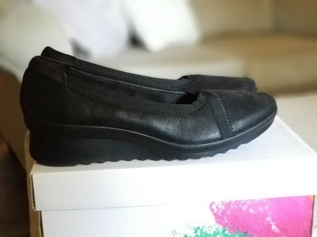 clarks wedge shoes sale
