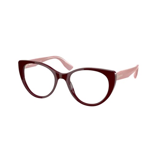 Montatura Occhiali da Vista Donna Miu Miu 06TV USH1O1 Bordeaux a Gatto Cat  Eye V | eBay