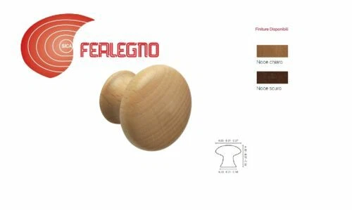 Maniglie pomelli in legno per porte