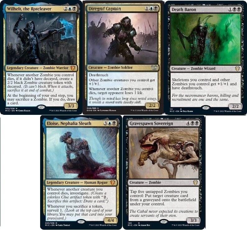 mtg blue black zombie commander deck Amazon.com: Elite Dimir Zombie Deck - Blue Black - Very Powerful - Modern  Legal - Custom Built - Magic The Gathering - MTG