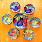 Provence Vegetable Large Salad/Pasta Bowl & 6 oversize bowls. — photo 3