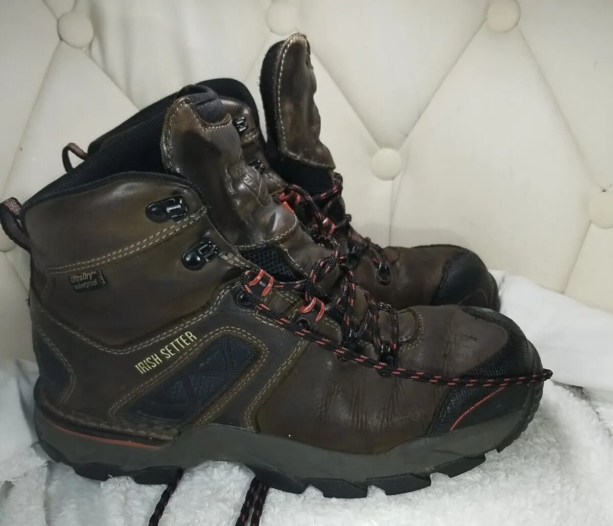 RED WING SHOES IRISH SETTER STEEL TOE WORK BOOT SIZE 8 | eBay