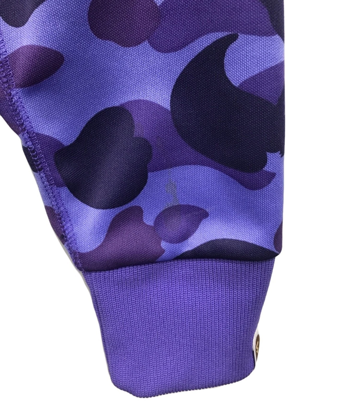 A BATHING APE (BAPE) Felpa con cappuccio e zip intera A BATHING APE Jersey Shark viola taglia M
