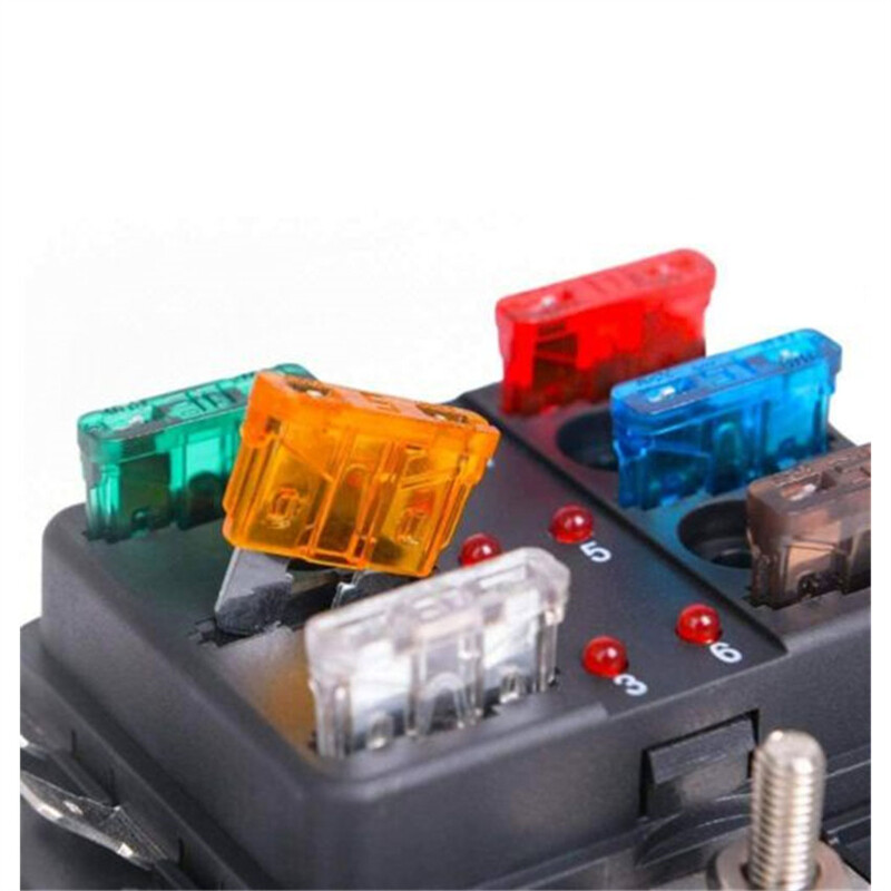 100pcs Car Automotive Medium Standard Fuses Auto Blade Fuse Assortment