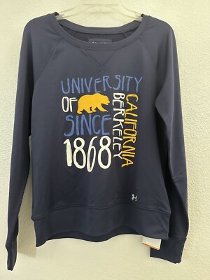 Under Armour Cal  Golden Bears Women s MD Long Sleeve Semi-Fitted Top NWT