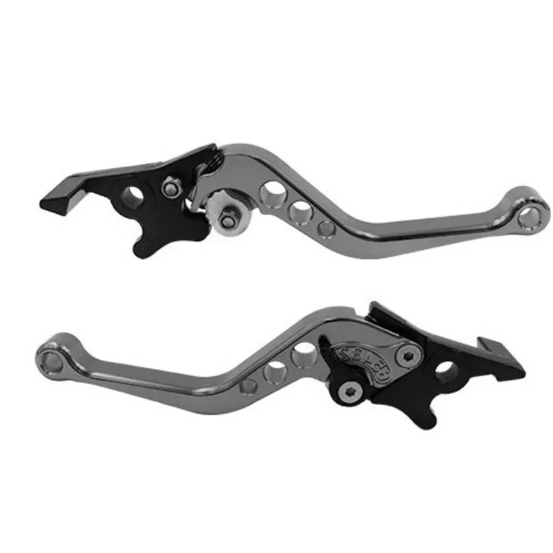 Palanca de doble manija de aluminio CNC universal de freno de disco para motocicleta modificada Foto 4 de 4