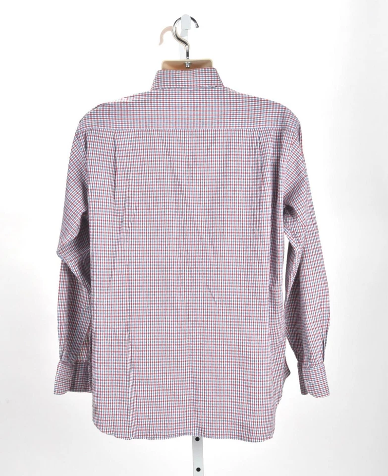 Barneys New York Rojo/Azul Cuadros Seersucker Talla L Foto 2 de 3