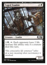 Caged Zombie Core Set 2021 MTG - NM+ *Mythic Relics*