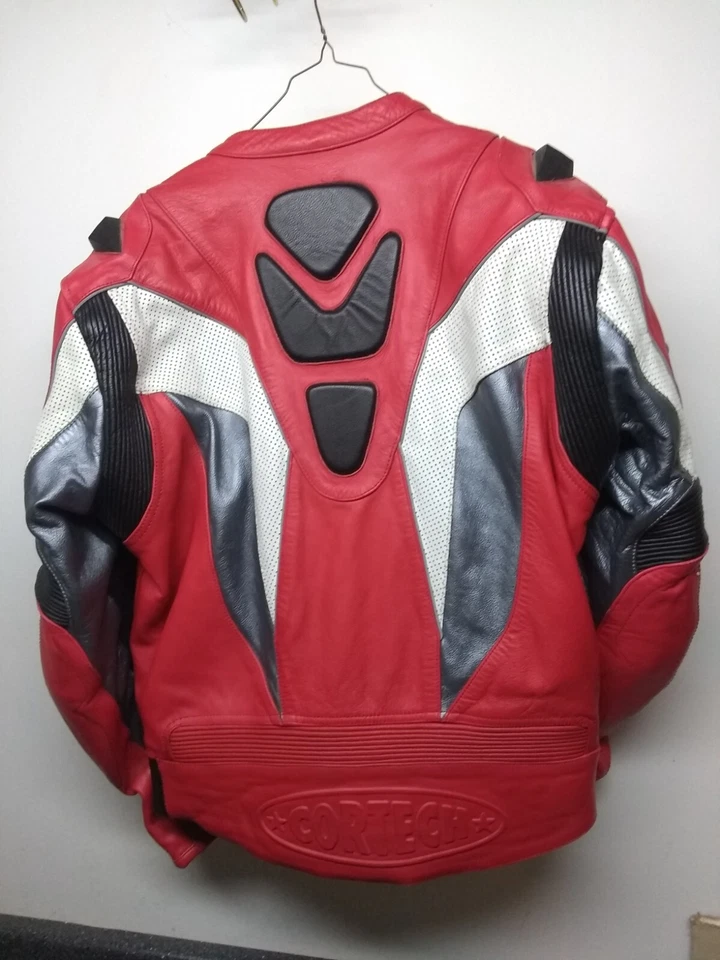 Chaqueta de moto blindada de cuero para hombre Cortech Tourmaster L 44 Foto 3 de 4