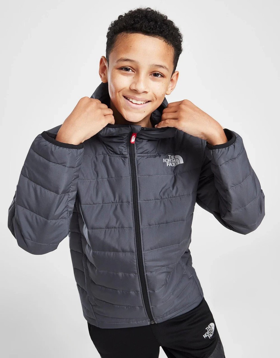 The North Face Junior Kids Boys Padded Jacket Winter Coat Grey