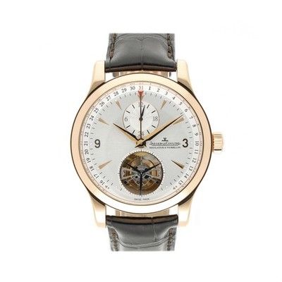 JAEGER LECOULTRE MASTER TOURBILLON 42MM REF. 146234S SILVER DIAL 18K ROSEGOLD...