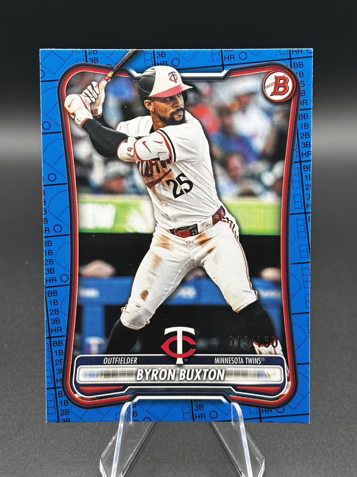 2026 Topps Bowman Baseball Byron Buxton #94 Blue Pattern Border /150