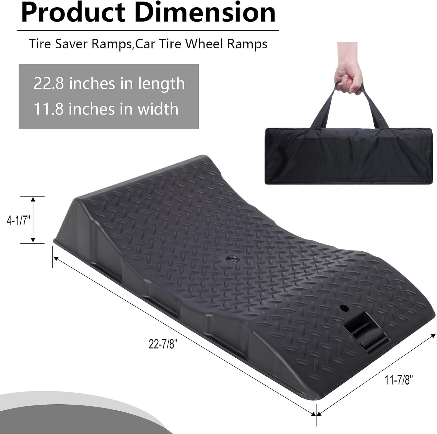 Tire Saver Ramps,Car Ramp Tire Cradle,Wheel Chock for Flat Spot Tire Anti-Slip