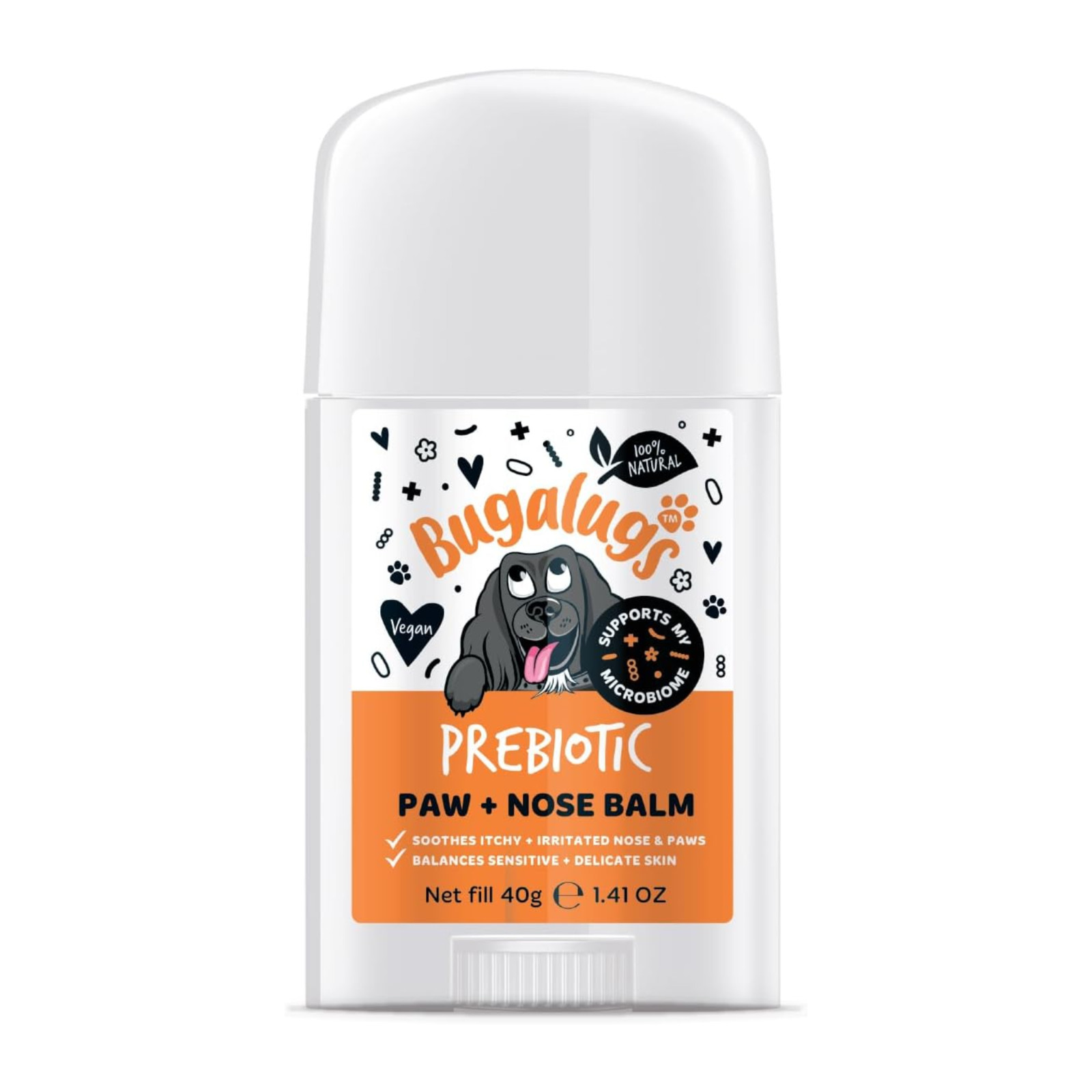 Prebiotic Dog Nose Balm Paws Itchy Skin Pumpkin Powder Microbiome Bugalugs