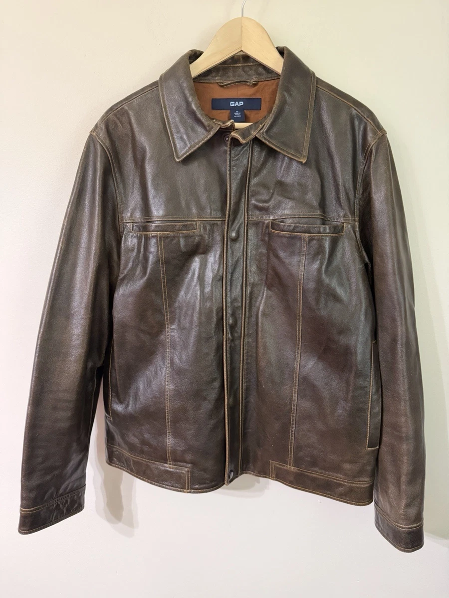 Gap Zip Leather Outer Shell Coats, Jackets & Vests for Men for