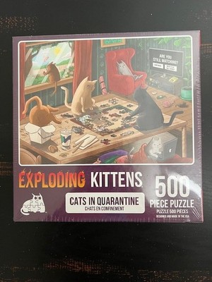 Exploding Kittens  Cats in Quarantine  500 Pc. Jigsaw Puzzle NEW