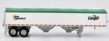 Cargill Sunglo Covered Grain Trailer with Green Tarp 1/87 HO Logistics 463 5.5"