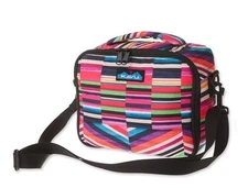 KAVU Lunch Box Insulated Padded Leak-Proof, Crossbody Strap, Jewelry Stripe NWT
