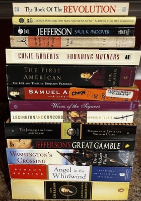 14 Book Lot American Revolution History Founders Franklin Hamilton Adams