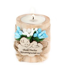 50 Piece Set Wooden Tealight Candle Holders, Baby Shower Party Favors, Party ...