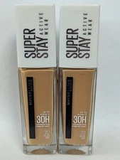 2 MAYBELLINE SUPERSTAY ACTIVE WEAR FOUNDATION 312 GOLDEN 1fl oz NEW SEALED