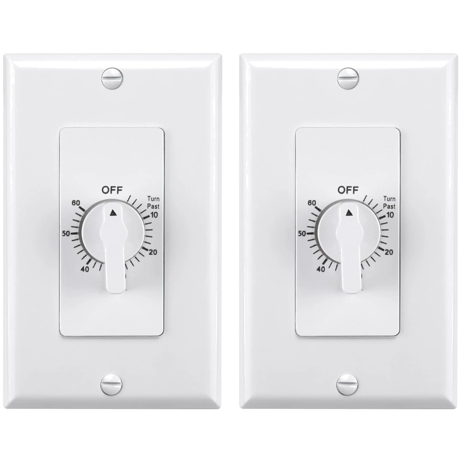 Mechanical Countdown Light Switch Timer, Wall Plate Included