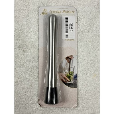Cocktail Muddler, Stainless Steel Mojito Bar Tool Drink Ice Crushing, Silver
