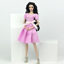 1/6 Polka Dress For 11.5" Dolls Outfits Princess Party Gown Clothes Accessories