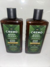 2-Pack Cremo Spiced Woods Body Wash 16 fl oz each. New