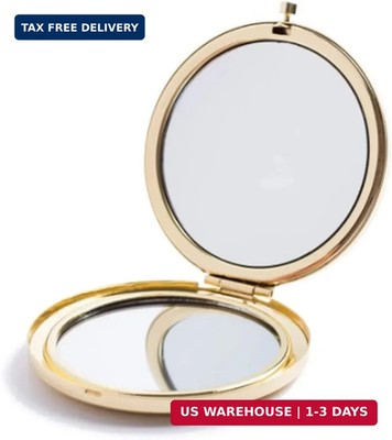 MIHAGUTY Magnifying Compact Mirror for Purses with 2 x 1x Magnification, Folding
