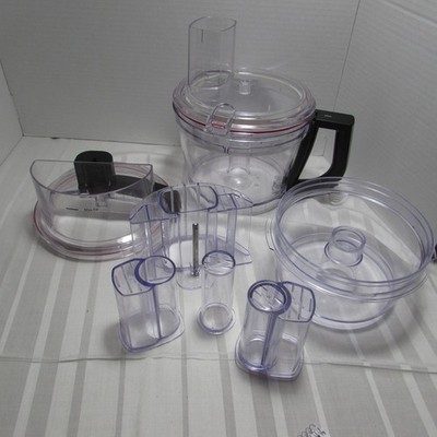 KitchenAid 13 Cup Food Processor KFP1355 Work Bowls Pusher Feeder Lot READ!