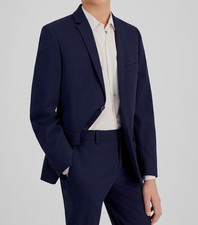 Michael Kors Kids Boys Blue Stretch Blazer Sport Coat Suit Jacket Size 20R