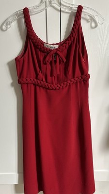 Moschino Cheap And Chic Elegant Vintage 90 s  deep red Dress , US Size 4, IT 38
