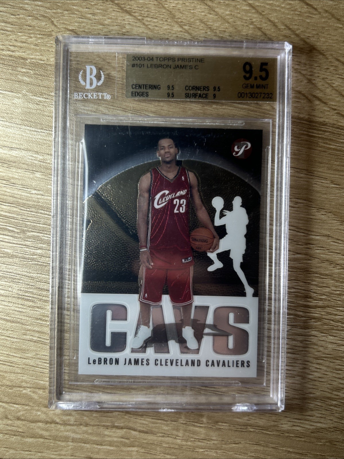 LeBron James 2003-04 Topps Pristine Rookie Card #101 BGS 9.5 Gem Mint