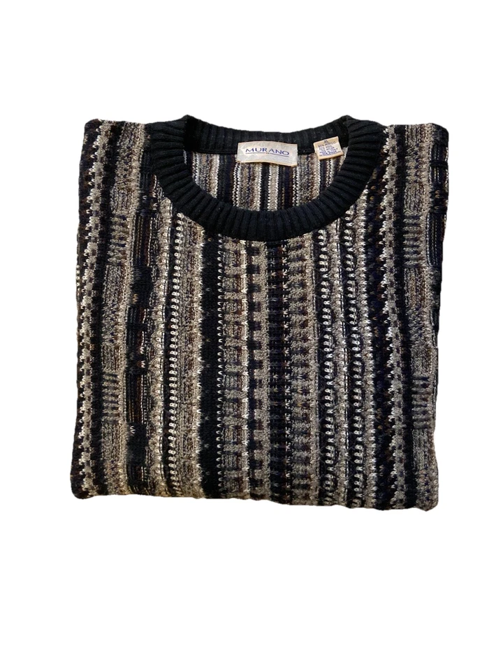 Suéter Vintage Mezcla Lana Hecho en Italia Para Hombre XL Murano Foto 2 de 4