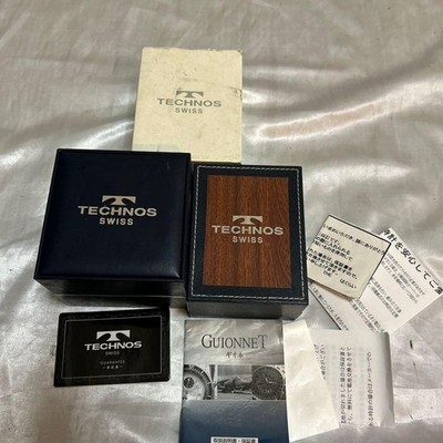 Technos watch case box empty box set of 2 m64072762680HA Used