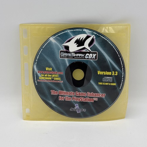 Android Game Enhancer Sony GameShark CDX Video Game Enhancer Sony PlayStation 1 PS1 Version 3.3 ...