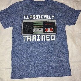 Nintendo Classically Trained Controller NES Vintage Gaming Mens T Shirt Sz Small