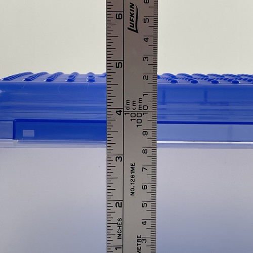 Vtg Spacemaker Jumbo Large Pencil Box Storage Crayon Marker Pink Blue Y2K - Picture 15 of 15